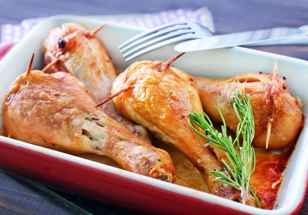 Fried chicken legs — Stock Photo, Image