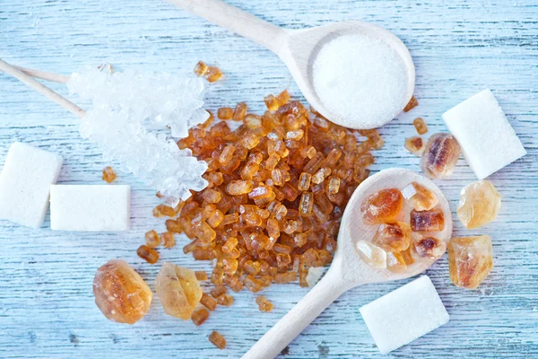 Different kind of sugar — Stock Photo, Image