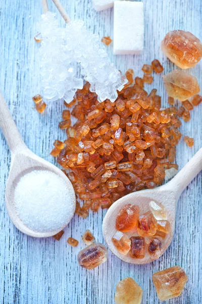 Verschiedene Zuckerarten — Stockfoto