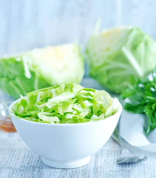 Cabbage salad in bowl — Stock Photo, Image