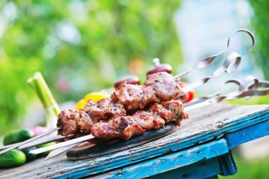 kebap ve çiğ sebze