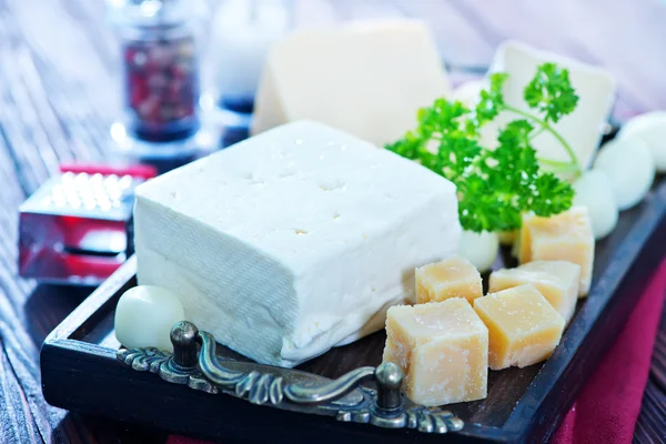 Different kind of cheese — Stock Photo, Image