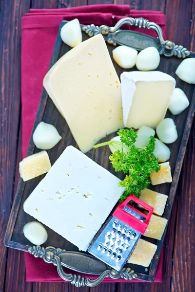 Different kind of cheese — Stock Photo, Image