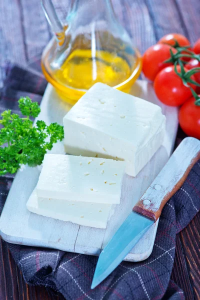 Fromage feta à bord — Photo