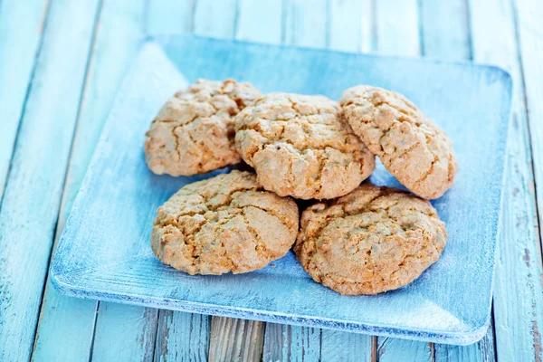 Biscotti fatti in casa sul piatto — Foto Stock