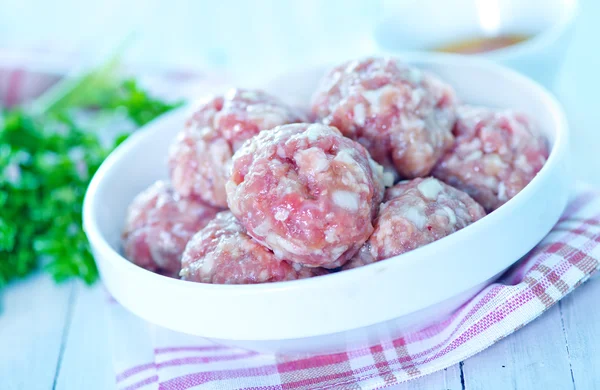 Meat balls in bowl — Stock Photo, Image
