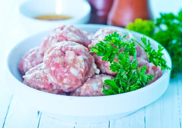 Meat balls in bowl — Stock Photo, Image