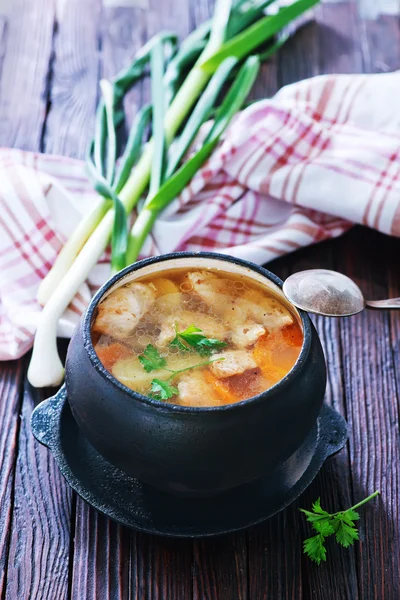 Sopa fresca en tazón — Foto de Stock