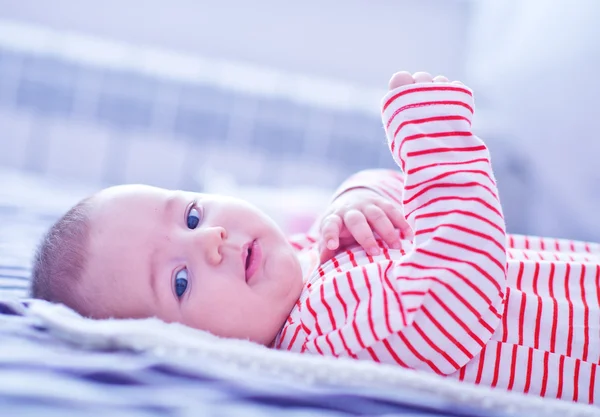 Little baby on blanket — Stock Photo, Image