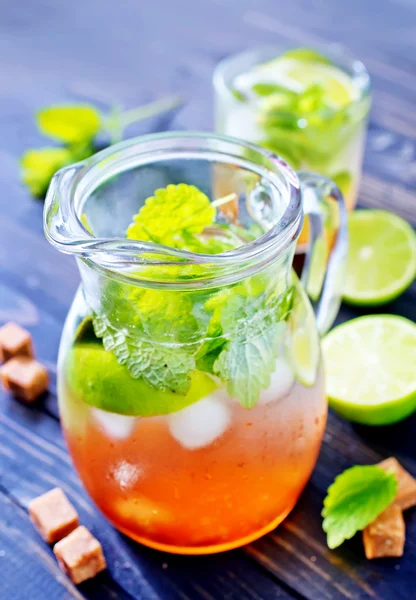 Refreshing Mojito in jug — Stock Photo, Image