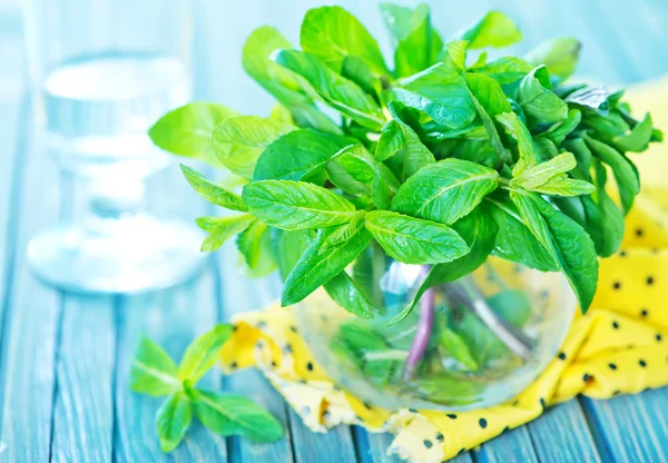 Fresh mint in glass — Stock Photo, Image