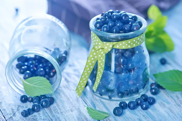 Fresh blueberry in glass — Stock Photo, Image