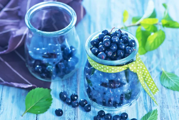 Fresh blueberry in glass — Stock Photo, Image