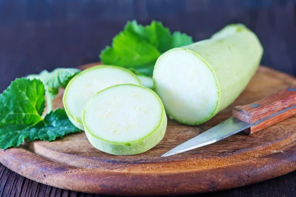 Fresh sliced marrow — Stock Photo, Image