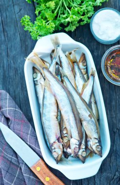 Smoked fish with spices