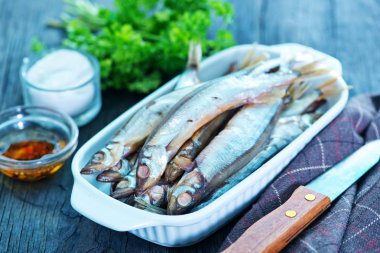 Smoked fish with spices