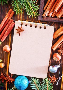 Tarifi ve aroma baharat için not etmek