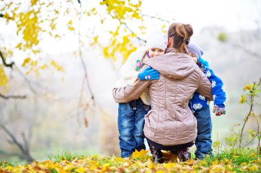 Park 'taki mutlu aile