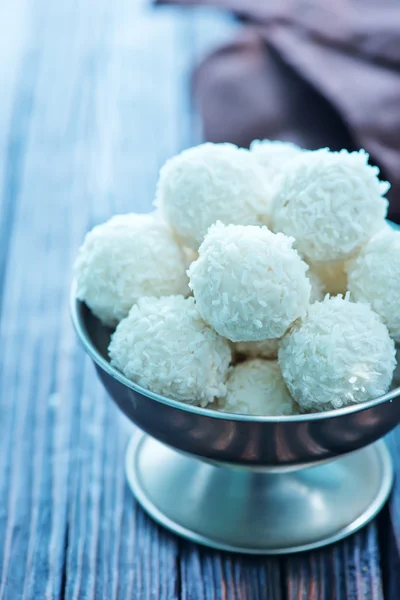 Bolinhas de coco doce — Fotografia de Stock