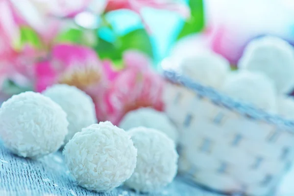 Bolas de coco dulce — Foto de Stock