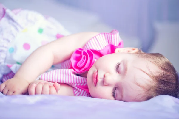 Sleeping baby girl — Stock Photo, Image