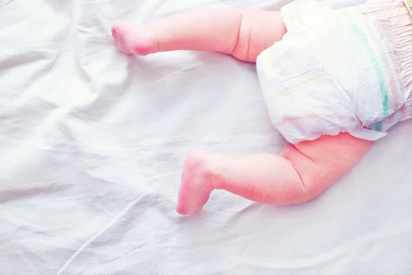 Feet of newborn baby — Stock Photo, Image