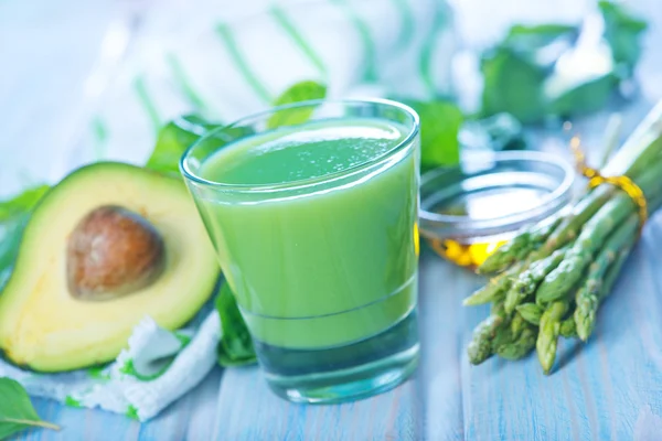 Zdravé zelené nápoje — Stock fotografie