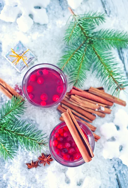 Mulled wine in glasses — Stock Photo, Image