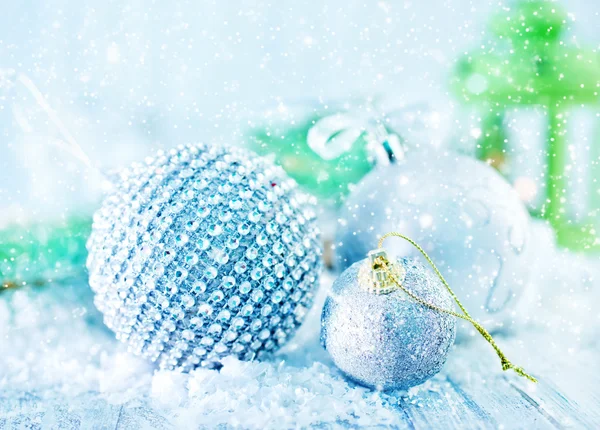 Silver christmas decoration — Stock Photo, Image