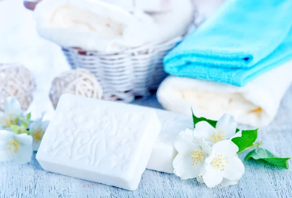 Beyaz aroma sabun — Stok fotoğraf