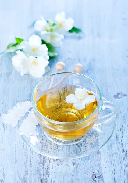 Jasmin tea in cup — Stock Photo, Image