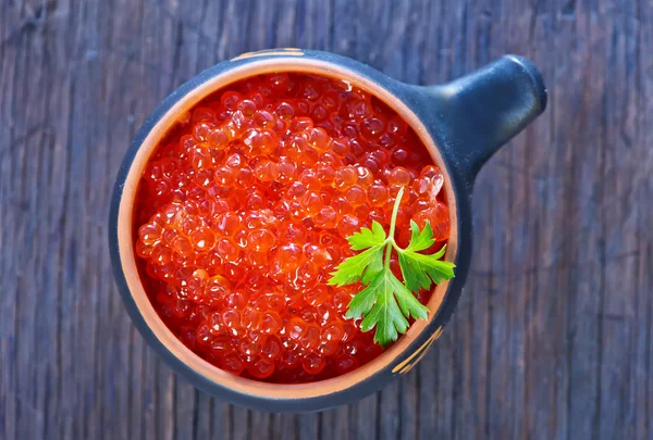 Caviar de salmão vermelho — Fotografia de Stock