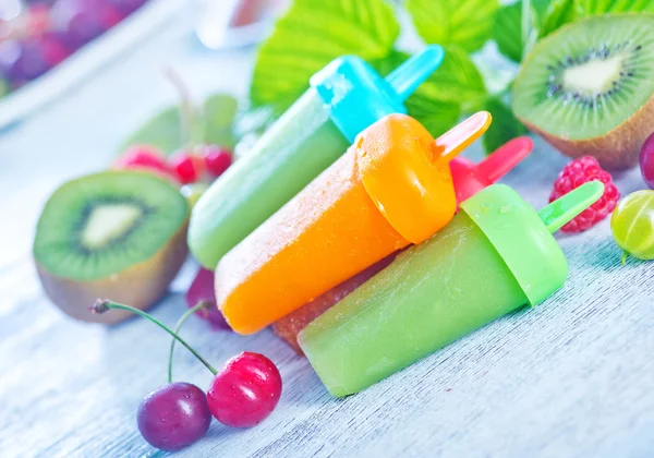 Homemade fruit icecream — Stock Photo, Image