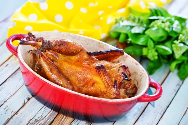 Fried chicken with aroma spice — Stock Photo, Image