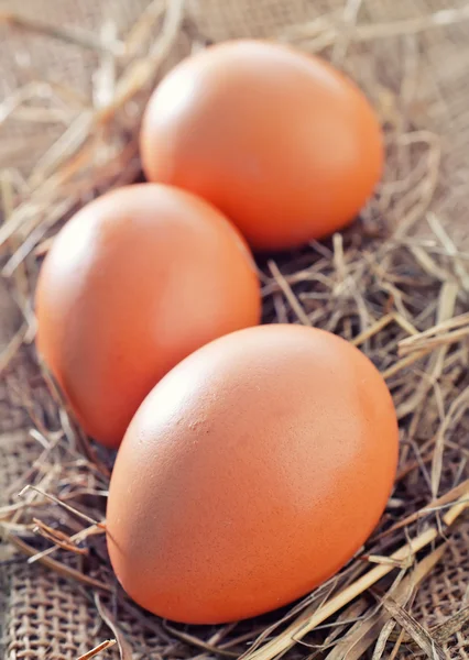 Raw chicken eggs — Stock Photo, Image