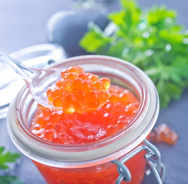 Caviar de salmão vermelho — Fotografia de Stock