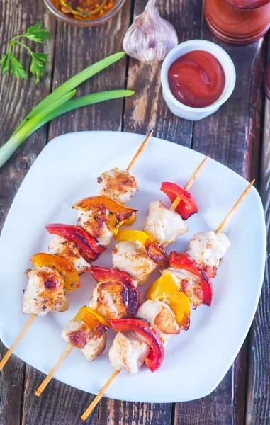 Kebab de carne frita —  Fotos de Stock