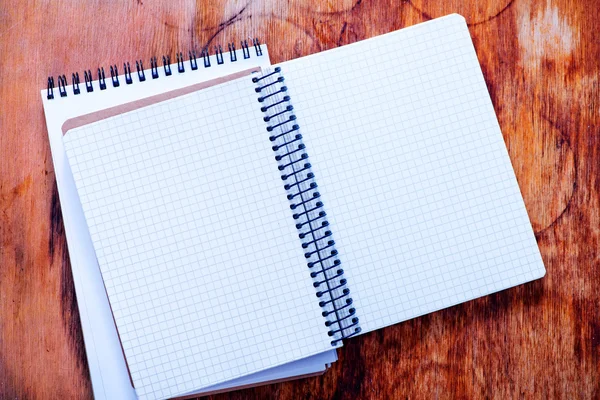 Empty white notebooks — Stock Photo, Image