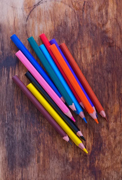 Heap of colorful pencils — Stock Photo, Image