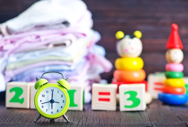 Baby hračky, barevné hračky — Stock fotografie
