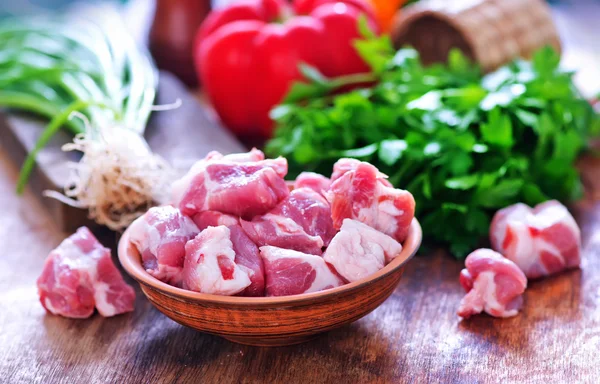 Húsok és friss zöldségek — Stock Fotó