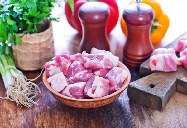 Meat and fresh vegetables — Stock Photo, Image