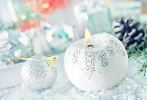 Masadaki Noel süslemesi — Stok fotoğraf
