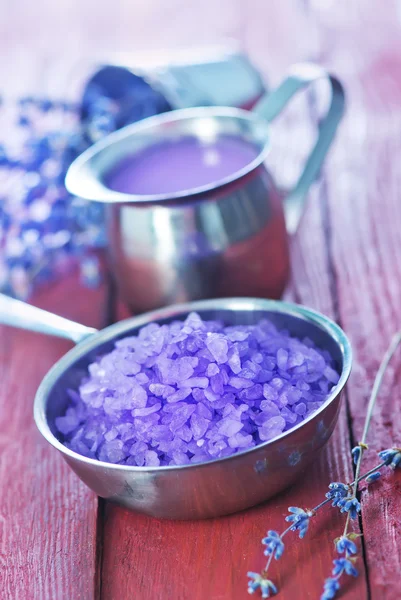 Violet sea salt Stock Image