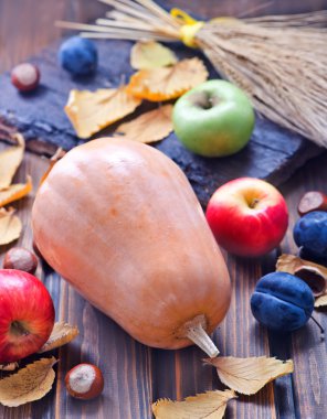 kabak ve sonbahar meyve