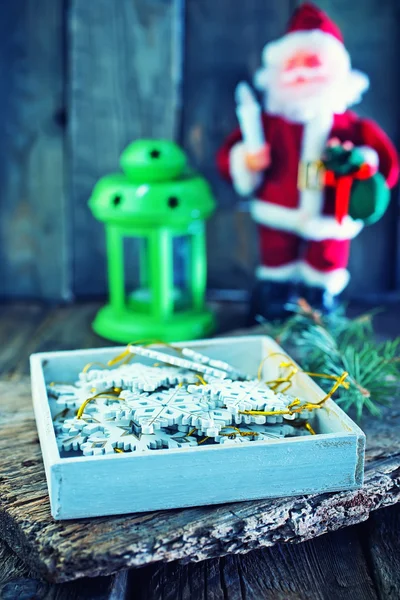 Décoration de Noël sur une table — Photo