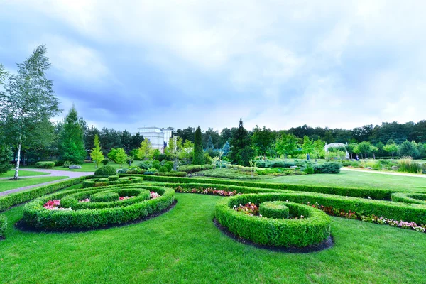 Summer green  park in Ukraine — Stock Photo, Image