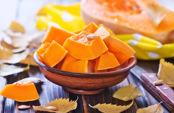 Fresh sliced pumpkin — Stock Photo, Image