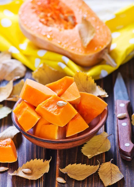 Fresh sliced pumpkin — Stock Photo, Image