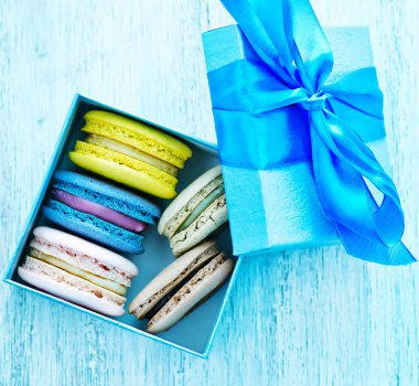 Kutusunda renk macaroons